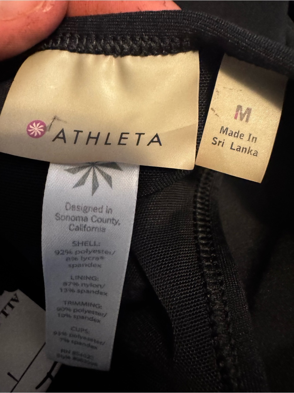 Athleta Black Racerback Performance Tank - Picture 5 of 5